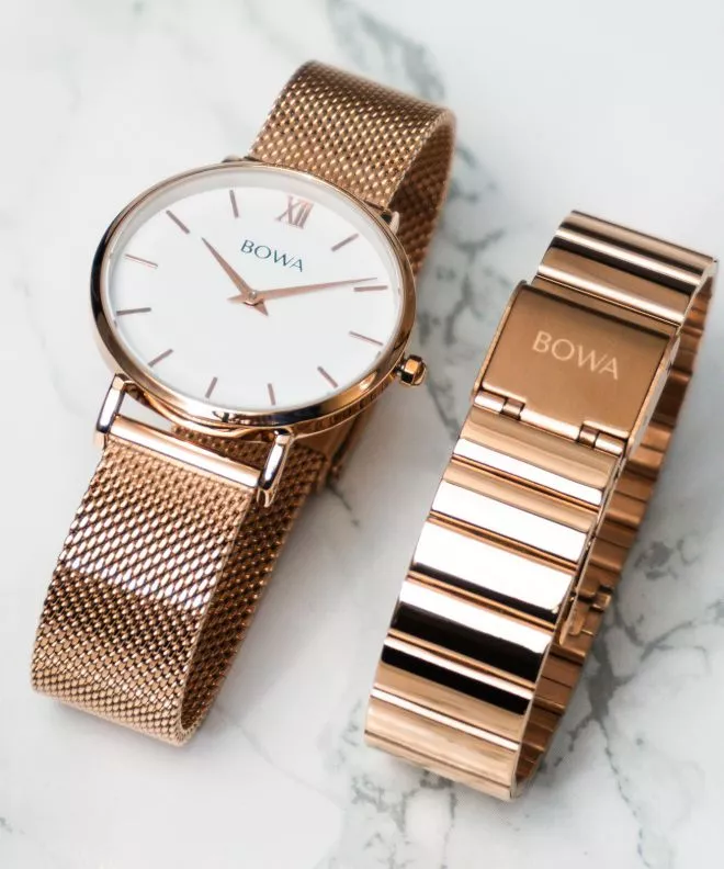 Hodinky Dámske BOWA London White Rose-Gold 33 SET LO337-27-167M