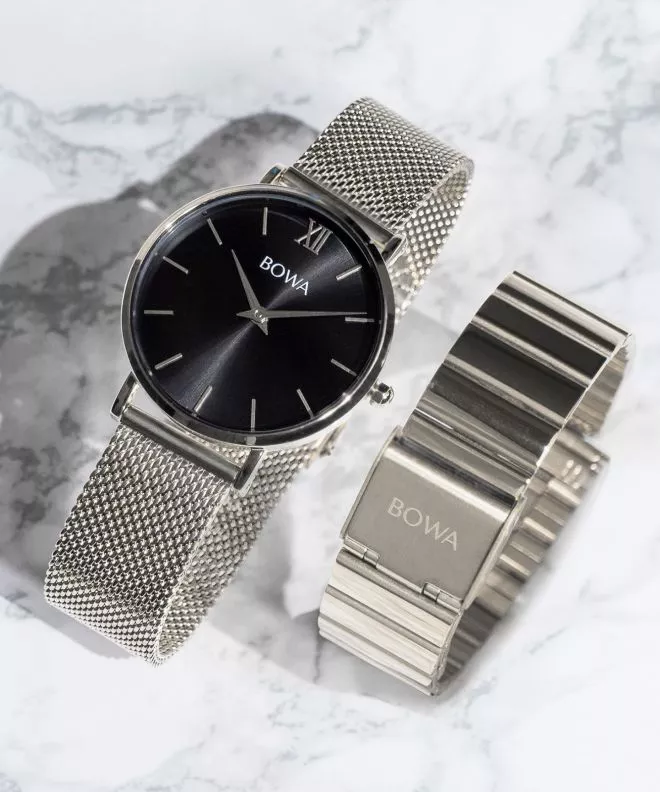 Hodinky Dámske BOWA London Black-Silver 33 SET LO335-15-165M