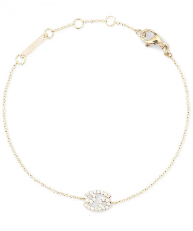 Náramok Daniel Wellington Crystal Zodiac Chain Gold Cancer DW00400910