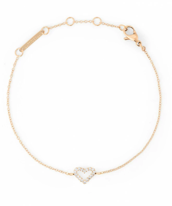 Náramok Daniel Wellington Mirelle Heart Rose Gold DW00401618