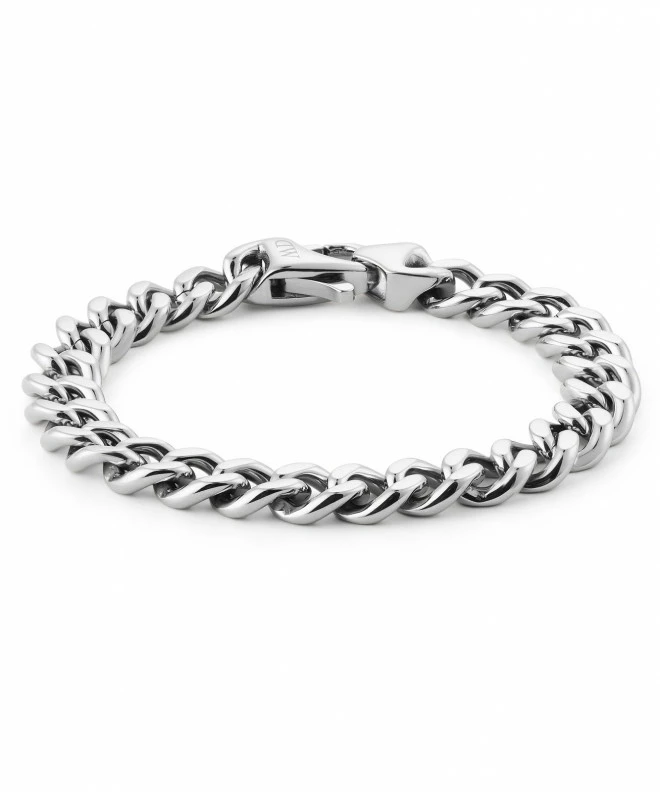 Náramok Daniel Wellington Ellipse Cuban Chain Silver DW00401660