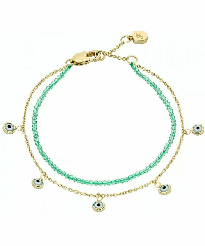 Náramok Fossil Sutton Evil Eye Brass Multi-Strand JA7284710