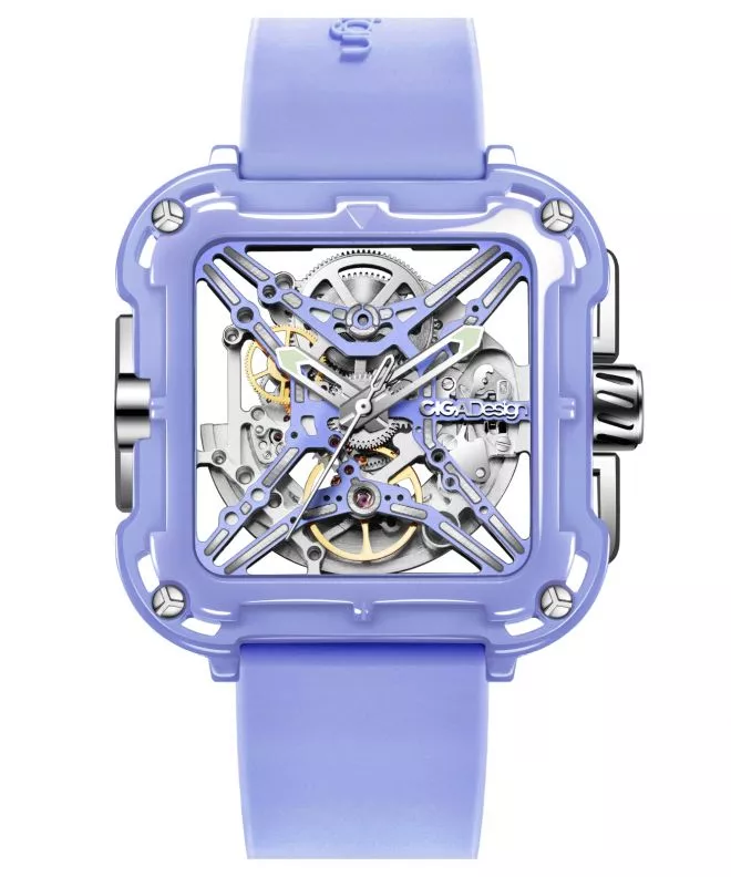 Hodinky Dámske Ciga Design X Series Ceramic Skeleton X012-PP02-W5PL