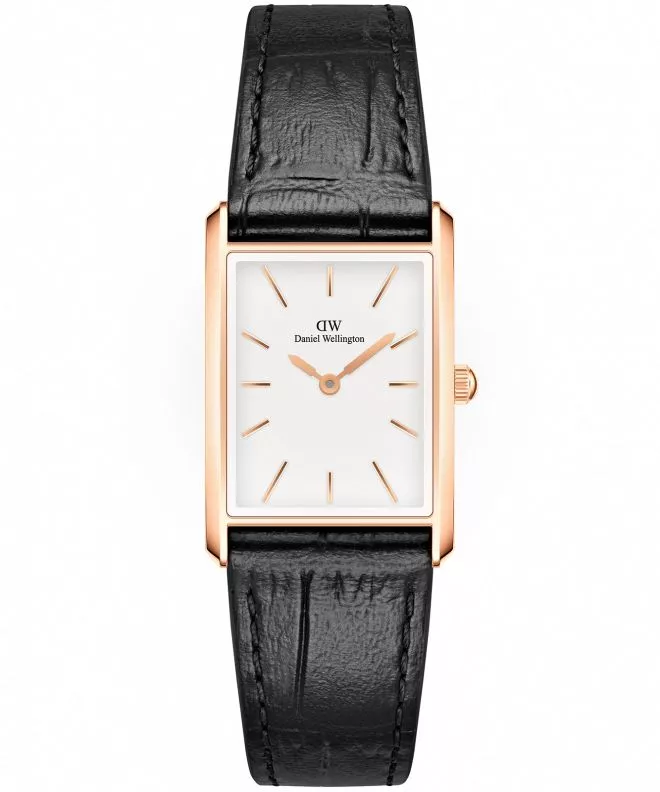 Hodinky dámske Daniel Wellington Bound Black Crocodile Rose Gold 20 DW00100693