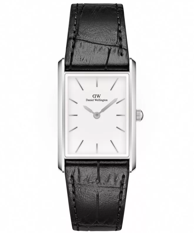 Hodinky dámske Daniel Wellington Bound Black Crocodile Silver 24 DW00100697