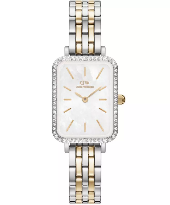 Hodinky dámske Daniel Wellington Quadro Lumine Bezel 5-Link Two-Tone 40 DW00100671