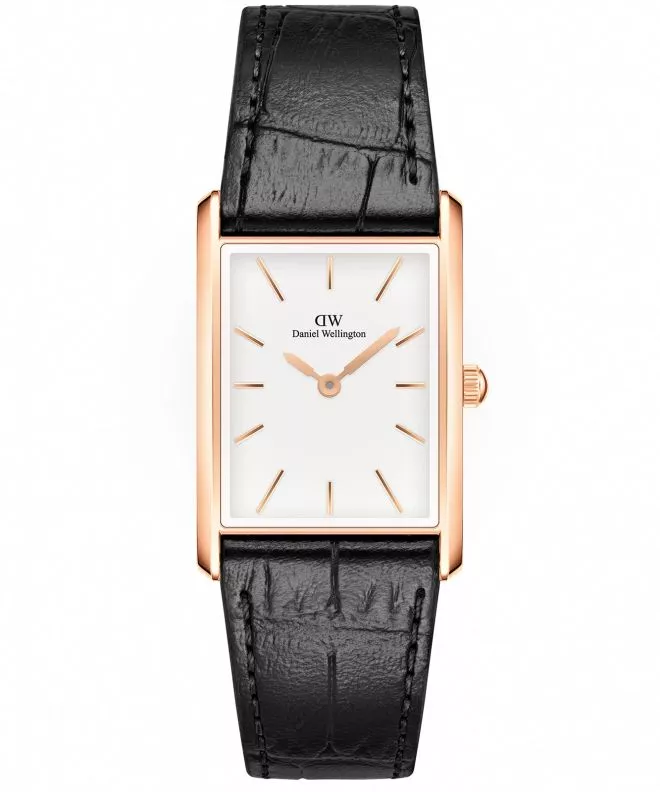 Hodinky dámske Daniel Wellington Bound Black Crocodile Rose Gold 24 DW00100698