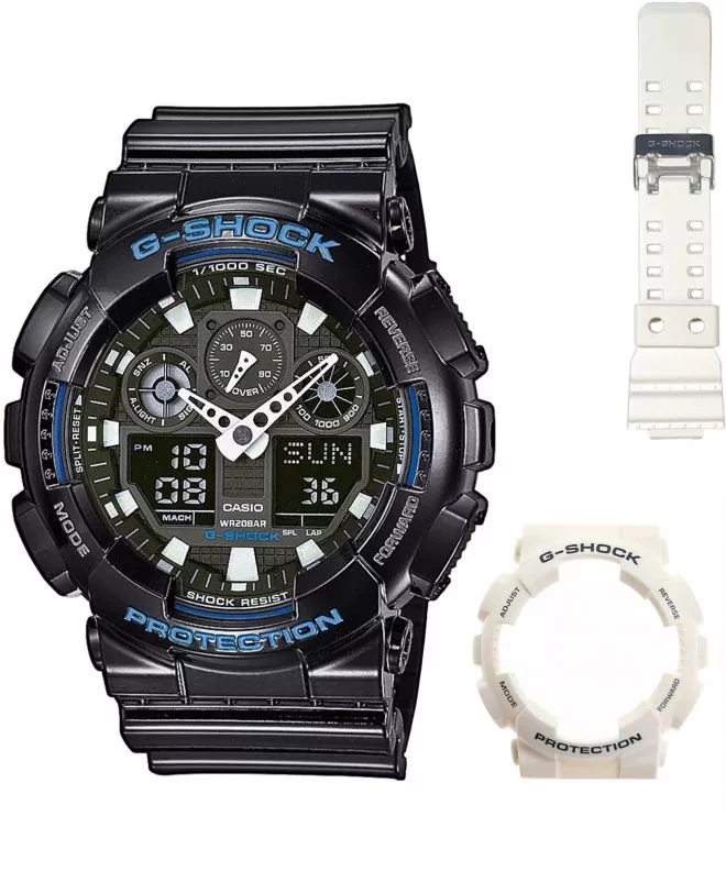 Hodinky pánske Casio G-Shock GA-100 Original Set GA-100B-Set095