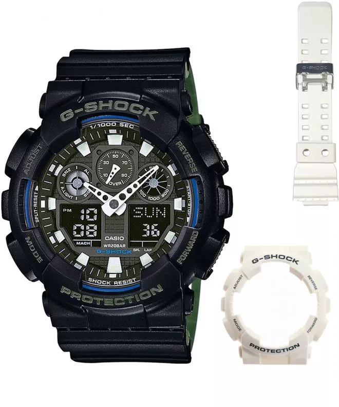 Hodinky pánske Casio G-Shock GA-100 Original Set GA-100B-Set076