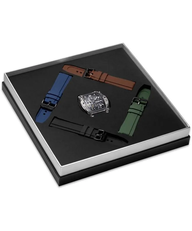 Hodinky pánske Police Clout Tank Chronograph SET PEWGO00778X3