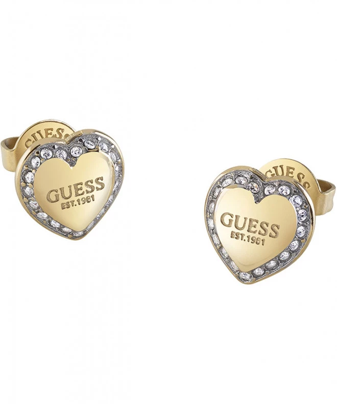 Náušnice Guess Fine Heart JUBE01427JWYGT-U