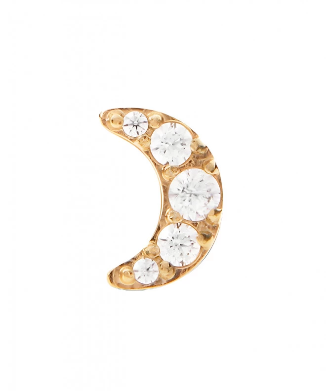 Náušnica Daniel Wellington Crystal Moon Stud Gold DW00400865