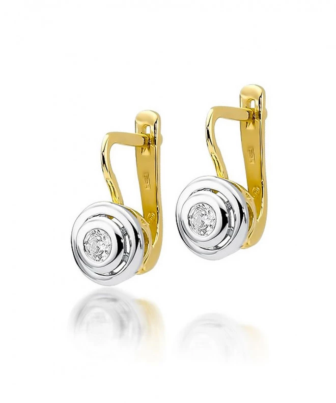 Náušnice Bonore - Zlato 585 - Diamant 0,1 ct 128674