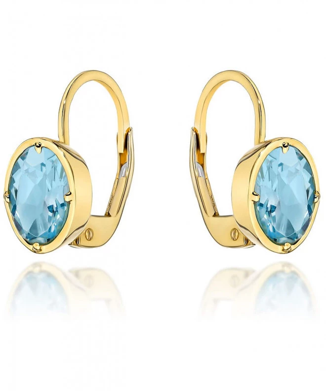 Náušnice Bonore - Zlato 585 - Topaz 181062
