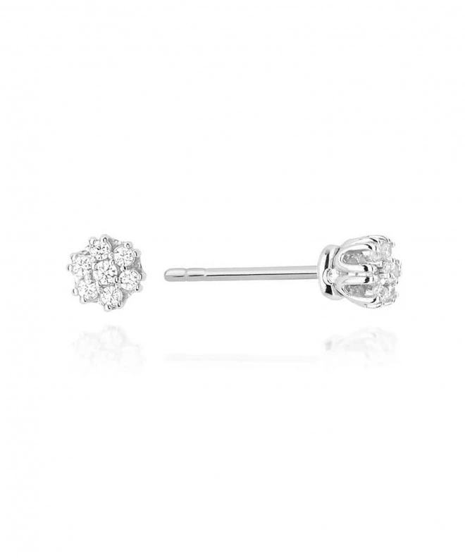 Náušnice Bonore - Biele Zlato 585 - Diamant 128732