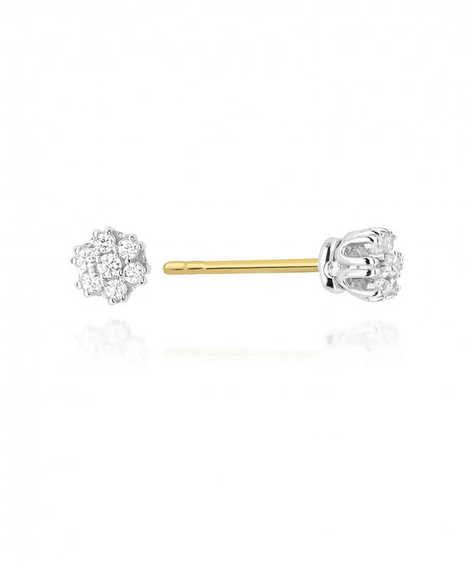 Náušnice Bonore - Zlato 585 - Diamant 128618