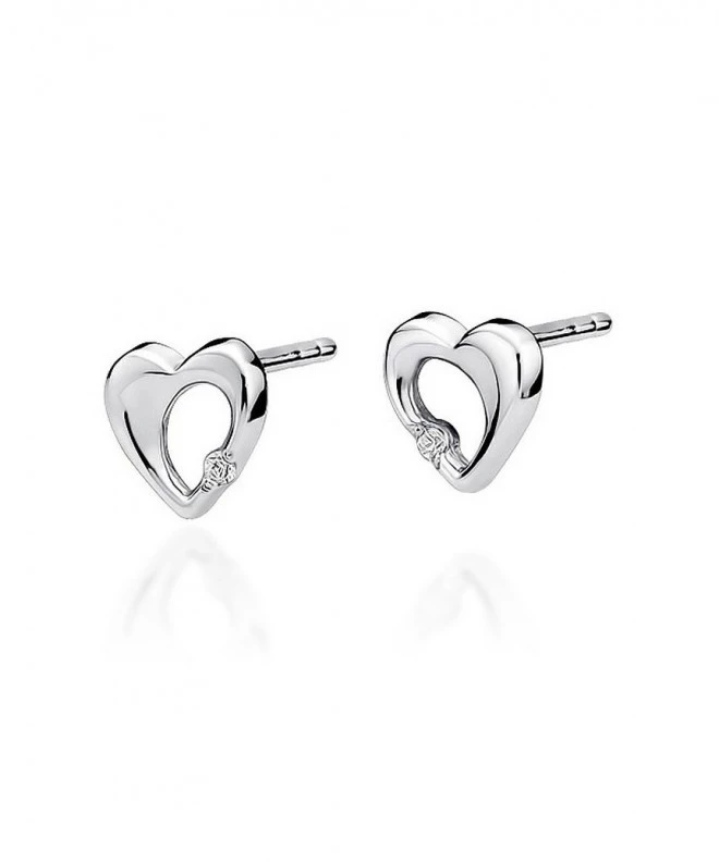Náušnice Bonore - Biele Zlato 585 - Diamant 0,0086 ct 128728