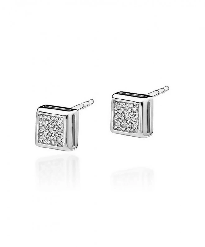 Náušnice Bonore - Biele Zlato 585 - Diamant 0,15 ct 128744