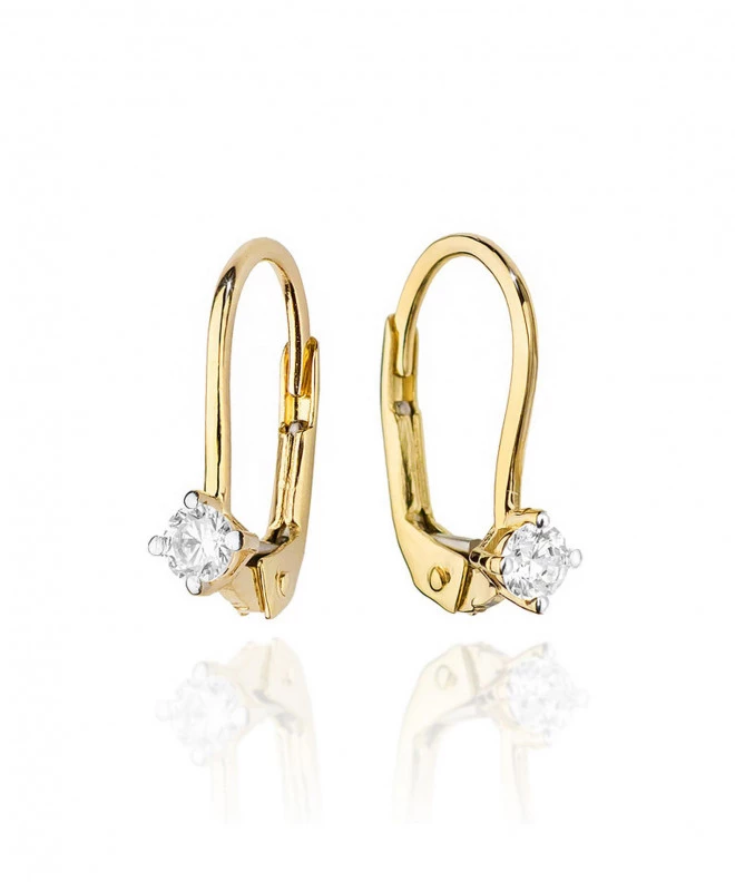 Náušnice Bonore - Zlato 585 - Diamant 0,1 ct 128650