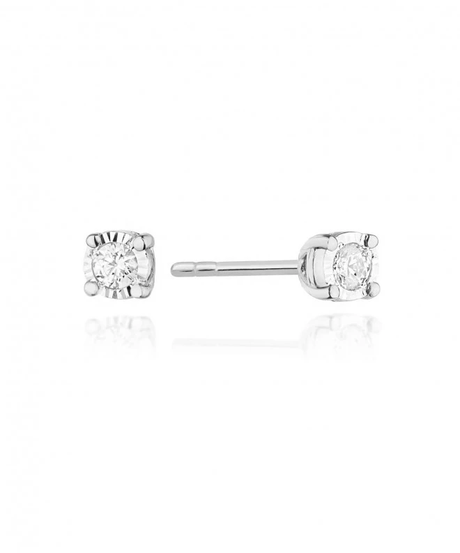Náušnice Bonore - Biele Zlato 585 - Diamant 0,08 ct 128767