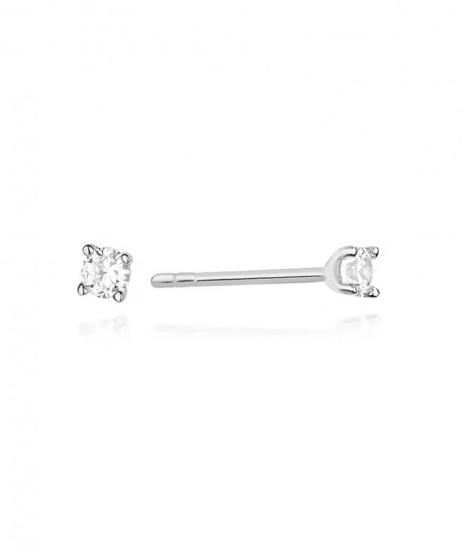 Náušnice Bonore - Biele Zlato 585 - Diamant 0,04 ct 128775
