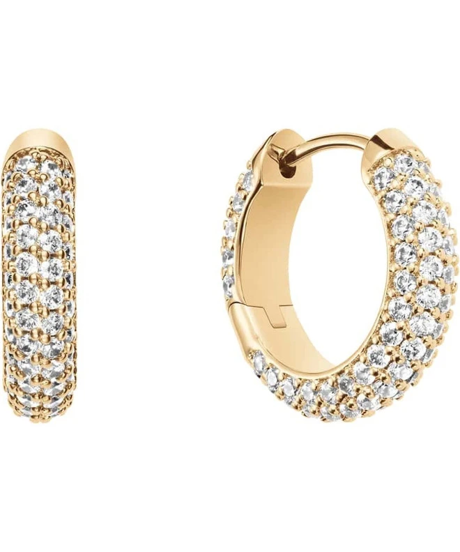 Náušnice Daniel Wellington Pavé Crystal Pendant Gold DW00400642