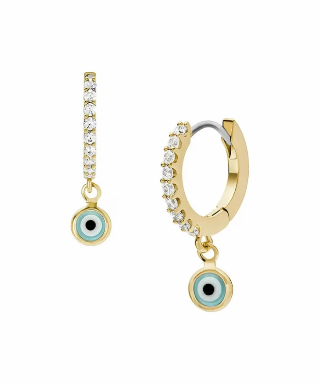Náušnice Fossil Sutton Evil Eye Brass JA7286710