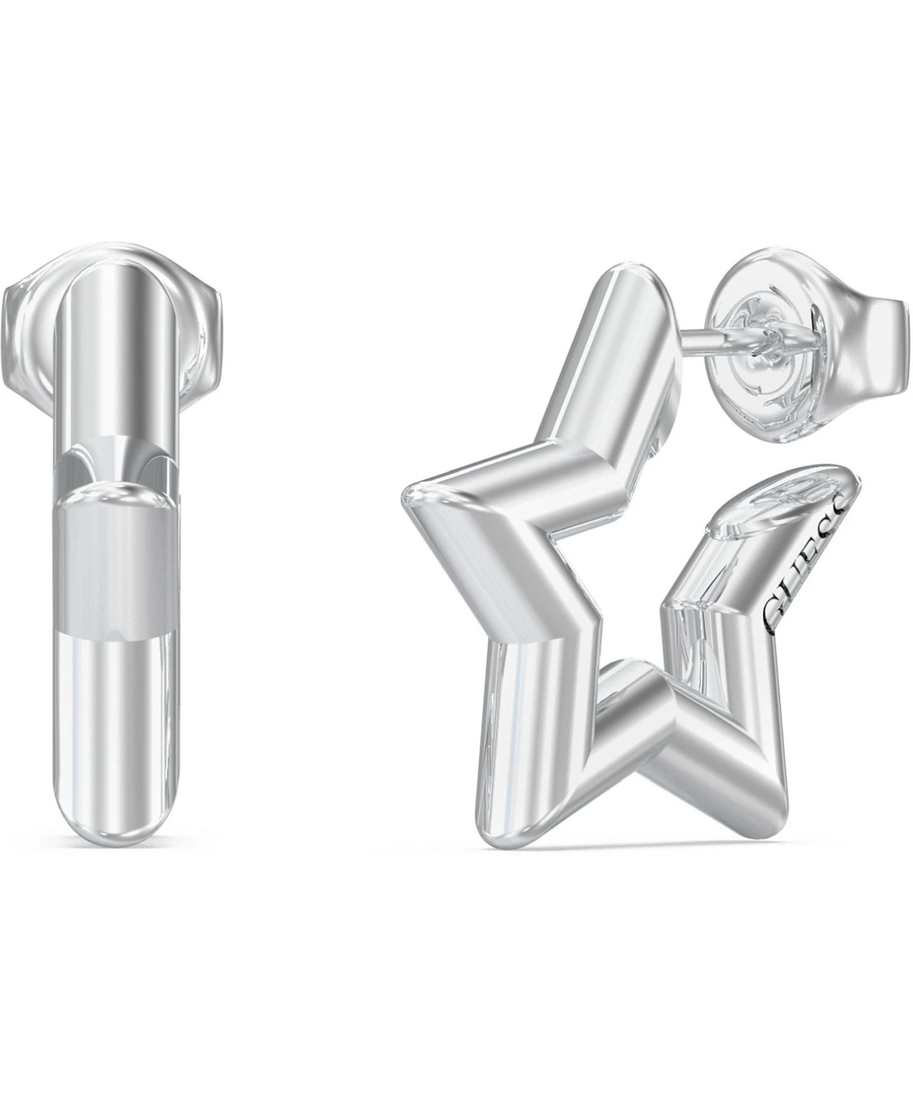 Náušnice Guess Iconique Silver JUBE05539JWRHT-U