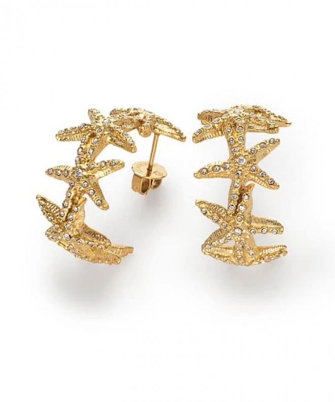 Náušnice Paul Hewitt Sea Star Creole Earings Gold PH-JE-1090