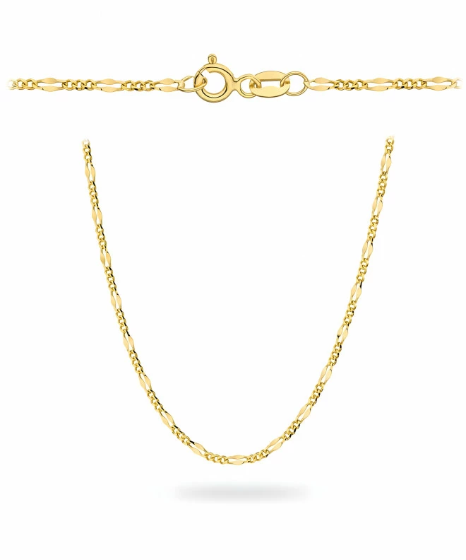 Reťaz Bonore Dĺžka 55 cm, Šírka1 mm - Zlato 585 - Typ Figaro, Gucci 147655
