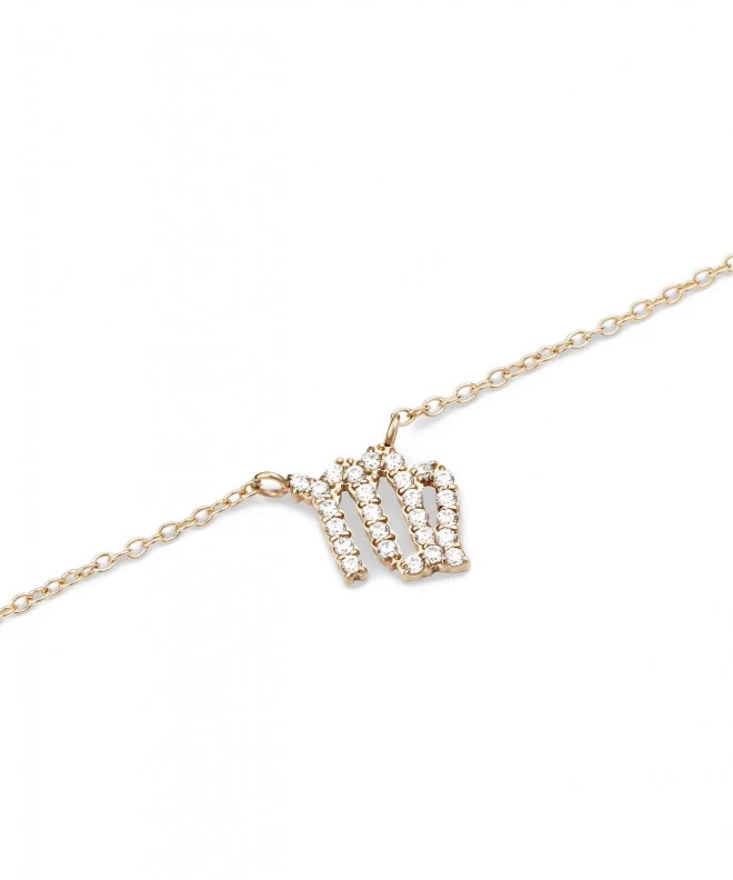 Náhrdelník Daniel Wellington Crystal Zodiac Chain Gold Virgo DW00400924