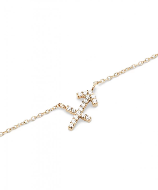 Náhrdelník Daniel Wellington Crystal Zodiac Chain Gold Sagittarius DW00400927
