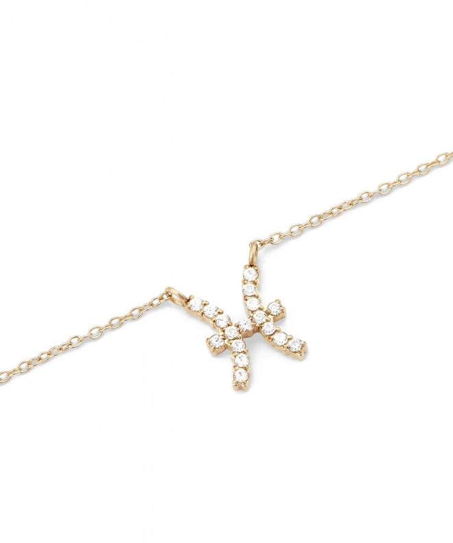 Náhrdelník Daniel Wellington Crystal Zodiac Chain Gold Pisces DW00400930
