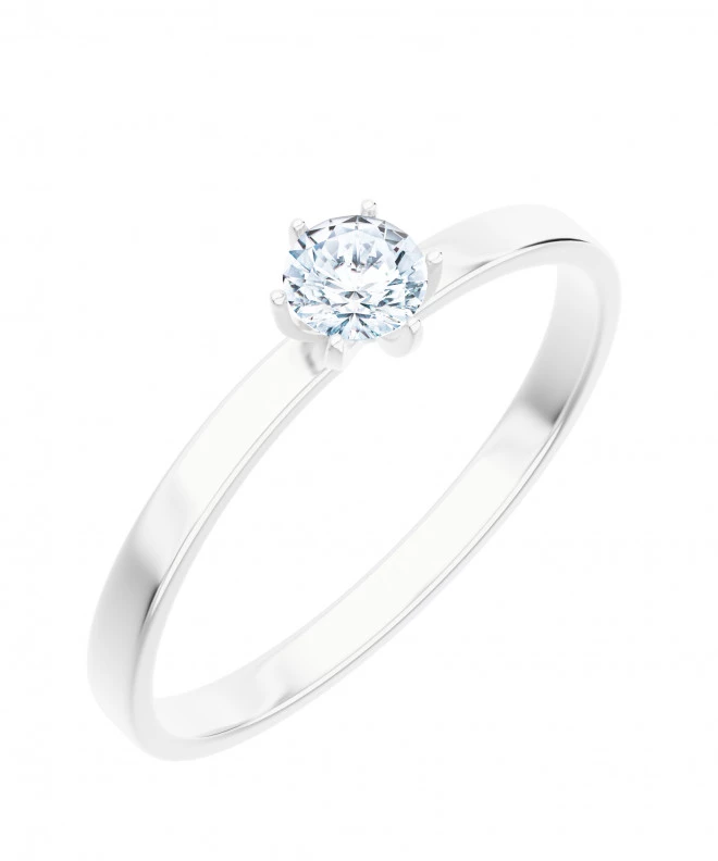 Prsteň Bonore - Biele Zlato 585 - Diamant 0,4 ct 116217