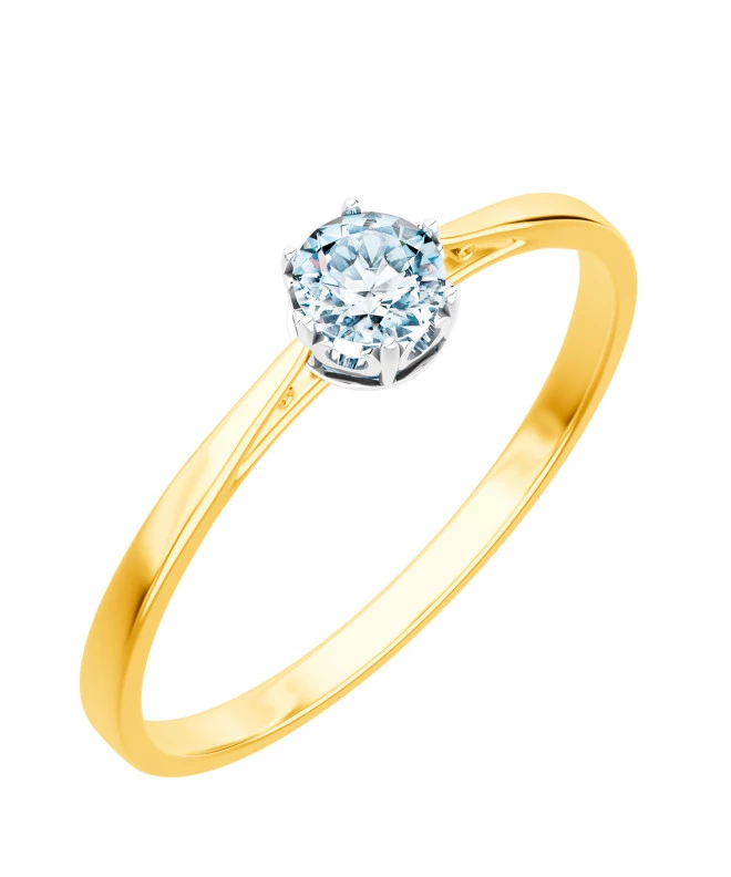 Prsteň Bonore - Zlato 585 - Diamant 0,4 ct 90283