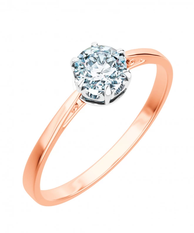 Prsteň Bonore - Ružové Zlato 585 - Diamant 1 ct 103750