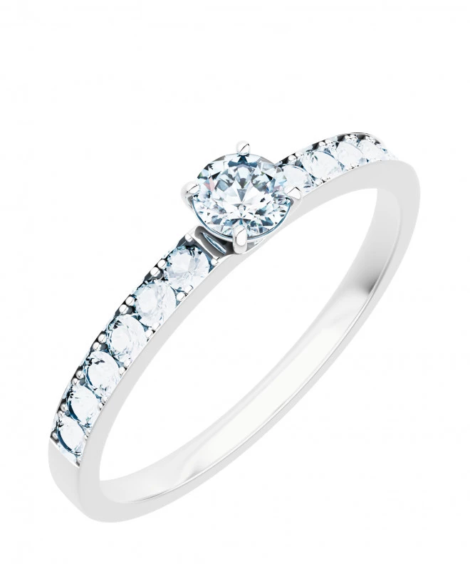 Prsteň Bonore - Biele Zlato 585 - Diamant 0,5 ct 117268