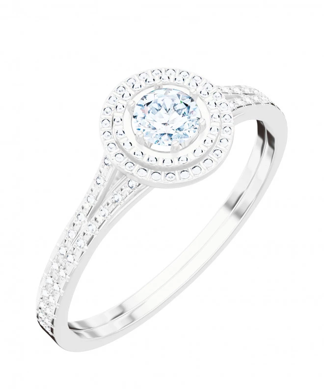 Prsteň Bonore - Biele Zlato 585 - Diamant 0,4 ct 105793