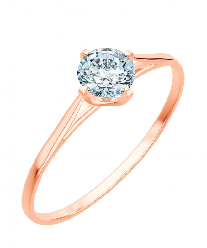 Prsteň Bonore - Ružové Zlato 585 - Diamant 0,7 ct 103751