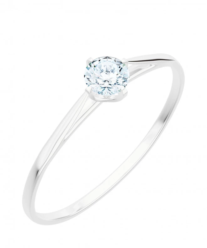 Prsteň Bonore - Biele Zlato 585 - Diamant 0,4 ct 105789