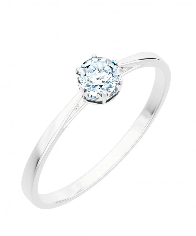 Prsteň Bonore - Biele Zlato 585 - Diamant 0,5 ct 117239