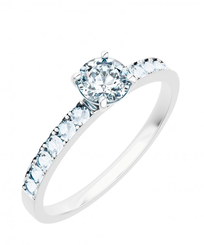 Prsteň Bonore - Biele Zlato 585 - Diamant 1 ct 118292