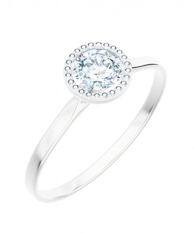 Prsteň Bonore - Biele Zlato 585 - Diamant 0,7 ct 105795