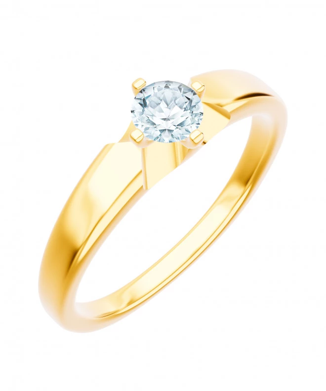 Prsteň Bonore - Zlato 585 - Diamant 0,4 ct 90285