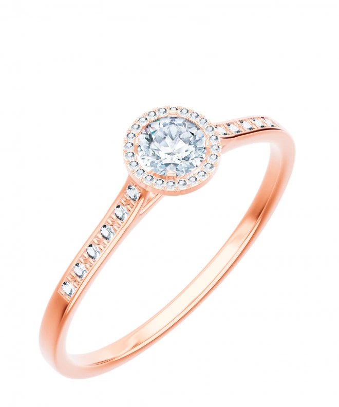Prsteň Bonore - Ružové Zlato 585 - Diamant 0,5 ct 104752