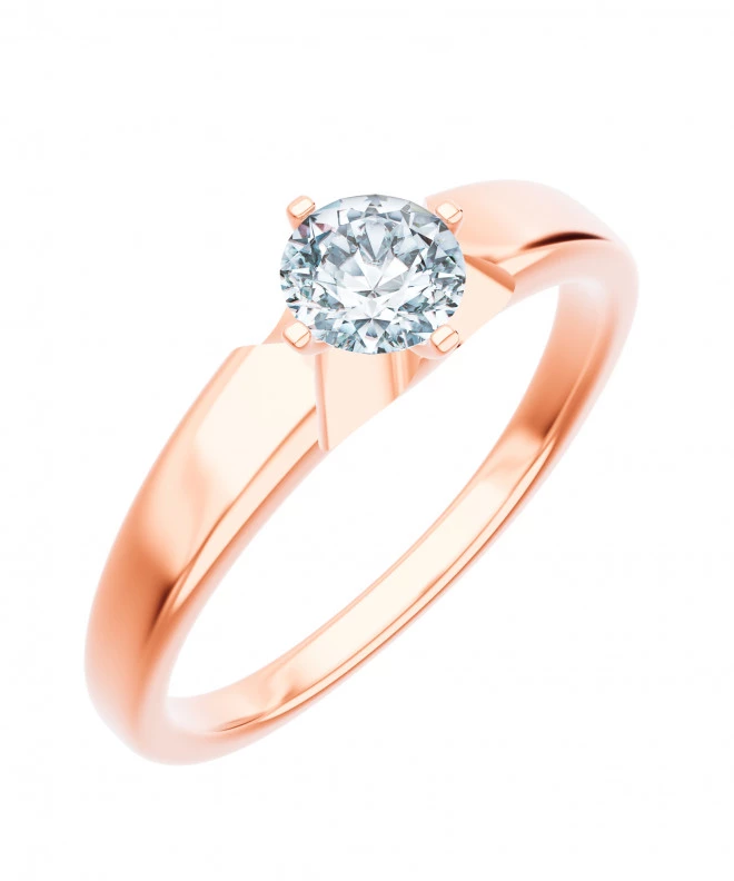 Prsteň Bonore - Ružové Zlato 585 - Diamant 1 ct 103756