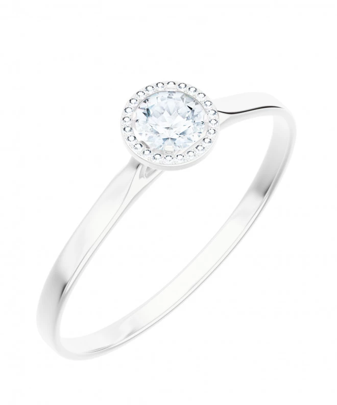 Prsteň Bonore - Biele Zlato 585 - Diamant 0,4 ct 118276