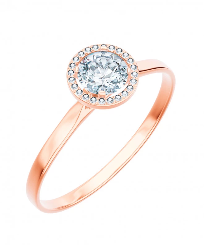 Prsteň Bonore - Ružové Zlato 585 - Diamant 1 ct 102710