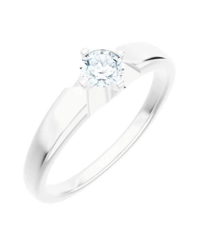Prsteň Bonore - Biele Zlato 585 - Diamant 0,5 ct 117242