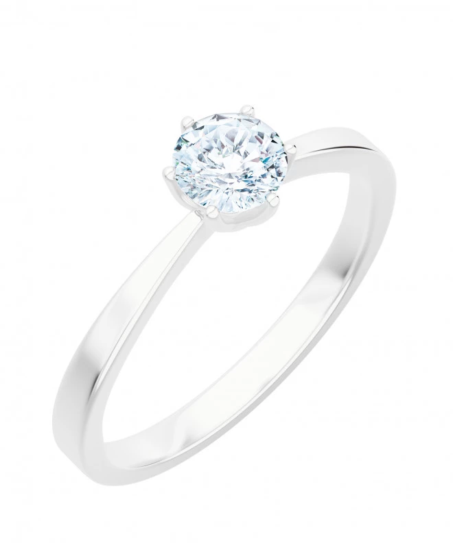Prsteň Bonore - Biele Zlato 585 - Diamant 1 ct 116226